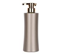 QIXCXAZ Simple Soap Dish Jar Foam Container Wash Room Liquid Soap Dispenser Hand Pump Solid Effortless Filling Solutions Bath Lotion Dispenser Container, Luxury Gold, 25.5x7.8cm