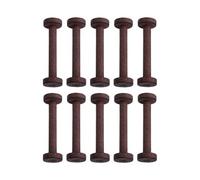 QIXCXAZ Wooden Spools Wooden Empty Spools Size Strong Sturdy Craft Projects And for Creative Uses These Empty Are Sturdy And Designed To Last Each Spool Measures 96mm In Length, Brown, Length 96mm