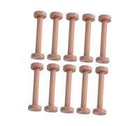 QIXCXAZ Wooden Spools Wooden Empty Spools Size Strong Sturdy Craft Projects And for Creative Uses These Empty Are Sturdy And Designed To Last Each Spool Measures 96mm In Length, Beige, Length 96mm