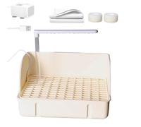 qixeuoa Bath Tub, Automatic Bird Bath with Pump, Cage Accessories for Pets, Bath Container for Parakeets and Finches