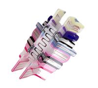 qixeuoa Cute Hair Clips for Girls - Acrylic Book-shaped Hair Clip for Women | Lightweight Accessories for Ponytail Indoor Outdoor Travel Photo Shoot