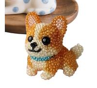 qixeuoa Dog Beading Set, Three-Dimensional Beading Set with a Dog Design, Craft Project Accessories with Threads for Animal Lovers, Women, Girls, Adults