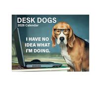 qixeuoa Funny Calendar, Holiday Planner Calendar, Creative Work Dog 2026 Planner for Planning, Organisation, Home, Office, Family, Friends