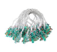 qixeuoa Outdoor Christmas Fairy Lights, Waterproof, Battery-Operated Ambient Lighting, Warm White Christmas Tree, Snowmen Fairy Lights, for Living Room, Bedroom, Office, School, Patio, Path