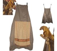 Qixfyze Chef's Prank Apron, Head Chef Prank Aprons for Men, Creative Gag Gift Apron a Surprise Hiding In the Pocket, Novelty Kitchen Cooking Aprons Funny Gifts(1pc)