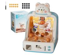 Qixfyze Dinosaur Tabletop Basketball Shooting Game Toy for Kids, Interactive Hoop Set with Mini Balls and Coins, Electronic Desk Arcade Shooting Machine with Score Display for Boys & Girls(#C)