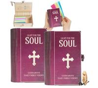 Qixfyze Handmade Wooden Bible Verses Box - Daily Bible Verses, 150PCS Scripture Prayer Cards for Daily Inspiration, Positive Encouragement, Catholic Religious Gifts for Women Men Mom(2 box)