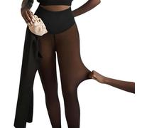 Qixfyze One-Seam Shaping Fleece Leggings, Stay Warm Look Snatched, Compression Fleece Lined Tights Women Thermal Pantyhose(Bronze,M/L (130-185LB))