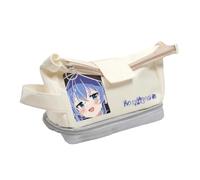 Qixiaan Anime Girl Roxy Migurdia Pencil Case Roxy Migurdia Pencil Box Anime Printed Pen Bag Zip-Around Pen Clutch Large Capacity Makeup Pouch