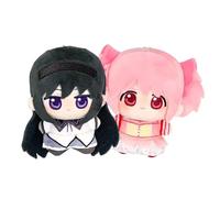 Qixiaan KanameMadoka Plush Anime Akemi Homura Plush Pendant 10CM Mini Pendant Soft Fluffy PP Cotton Stuffed Pillow Bag keychain Decoration Collectible Gift
