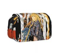 Qixiaan Light Yagami Pencil Case L Pencil Bag with Zipper 3D Printed Anime Character Stationery Bag Cute Cartoon Makeup Pouch Misa Amane Pen Box for Studant