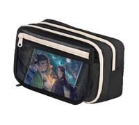 Qixiaan Maomao Pencil Pouch Jinshi Anime Pencil Bag 3D Anime Printed Pen Case with Zip Student Stationery Storage for Primary Junior Senior College and Office