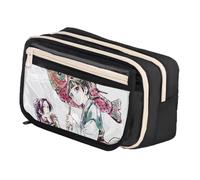 Qixiaan Maomao Pencil Pouch Jinshi Anime Pencil Bag 3D Anime Printed Pen Case with Zip Student Stationery Storage for Primary Junior Senior College and Office