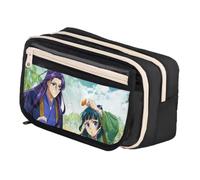 Qixiaan Maomao Pencil Pouch Jinshi Anime Pencil Bag 3D Anime Printed Pen Case with Zip Student Stationery Storage for Primary Junior Senior College and Office
