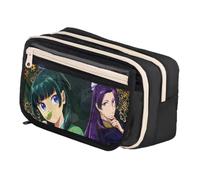 Qixiaan Maomao Pencil Pouch Jinshi Anime Pencil Bag 3D Anime Printed Pen Case with Zip Student Stationery Storage for Primary Junior Senior College and Office