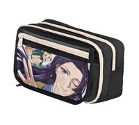 Qixiaan Maomao Pencil Pouch Jinshi Anime Pencil Bag 3D Anime Printed Pen Case with Zip Student Stationery Storage for Primary Junior Senior College and Office
