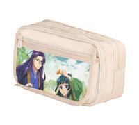 Qixiaan Maomao Pencil Pouch Jinshi Anime Pencil Bag 3D Anime Printed Pen Case with Zip Student Stationery Storage for Primary Junior Senior College and Office