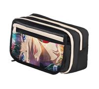 Qixiaan Maomao Pencil Pouch Jinshi Anime Pencil Bag 3D Anime Printed Pen Case with Zip Student Stationery Storage for Primary Junior Senior College and Office