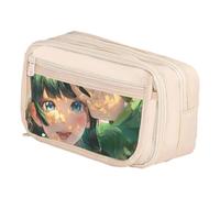 Qixiaan Maomao Pencil Pouch Jinshi Anime Pencil Bag 3D Anime Printed Pen Case with Zip Student Stationery Storage for Primary Junior Senior College and Office