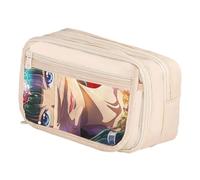 Qixiaan Maomao Pencil Pouch Jinshi Anime Pencil Bag 3D Anime Printed Pen Case with Zip Student Stationery Storage for Primary Junior Senior College and Office