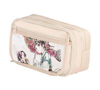 Qixiaan Maomao Pencil Pouch Jinshi Anime Pencil Bag 3D Anime Printed Pen Case with Zip Student Stationery Storage for Primary Junior Senior College and Office