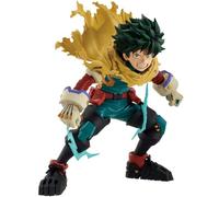 Qixiaan MHA Figure Midoriya Izuku Action Figure 11CM Anime Character Model Bucktooth Pose PVC Statue Home Desk Decoration Ornament Birthdays Gift For Fans