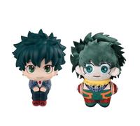 Qixiaan MHA Figure Midoriya Izuku Figure Mini Figurine 10CM Cartoon Cute Model PVC Anime Statue Handmade Collectible Desktop Decoration for Halloween