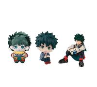 Qixiaan MHA Figure Midoriya Izuku Figure Mini Figurine 10CM Cartoon Cute Model PVC Anime Statue Handmade Collectible Desktop Decoration for Halloween