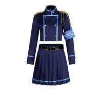 Qixiaan Tachibana Nozomi/Tachibana Hikari Cosplay Costume Outift Women's Blue Uniform Set Halloween Carnival Party Dress Up Suit for Fans