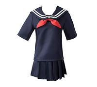 Qixiaan Toga Himiko Cosplay Costume Full Set JK School Uniform Pleated Skirt Toga Himiko Wig Anime Outfit for for Halloween Party