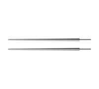 QIXIAMO 2 Pieces Steel Taper Insertion Pins 14G/16G/18G Piercing Taper Insertion Pin for Nose Ear Navel Lip Eyebrow Piercing, 1.2mm, Silver