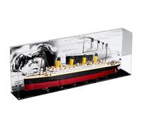 QIXINDGYH Acrylic Display Case for Lego 10294 Titanic, Showcase, Protect & Decorate Model, Dustproof Storage, Size 55.1 x 7.8 x 19.6 in