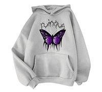Qixiu Athletic Sweaters for Women Drop Shoulder Sweatshirt Winter Clothes Women Womens Hooded Sweatshirt Zip Up Los Angeles Hoodie Yk2 Hoodie Y2K Jackets Women Long Sleeve Tops Grey