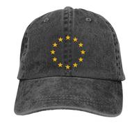 QIYAEUA Baseball Cap Europe European Union EU Stars Baseball Caps Peaked Cap National Flag Sun Shade Cowboy Hats for Men Trucker Dad Hat