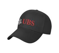 QIYAEUA Casual for UBS Bank Baseball Cap Men Women Snapback Trucker Fashion Mesh Hat Outdoor Sport Running Adjustable Gift