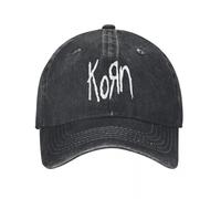 QIYAEUA Korns Logo Letter American Baseball Caps Vintage Distressed Denim Washed Music Band Y2k Sun Cap Men Women Adjustable Hat