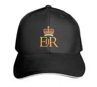 QIYAEUA Printed Cap The Royal Cypher of Queen Elizabeth II Gift A Baseball Cap Hat Gift