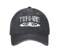 QIYAEUA Punk Music Baseball Cap Stuff Vintage Distressed Washed Horror Goth 80s Dad Hat Unisex Outdoor