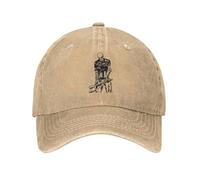 QIYAEUA Skeleton Unisex Baseball Caps Watchdogs Game Distressed Denim Caps Hat Casual Outdoor Travel Unstructured Soft Headwear
