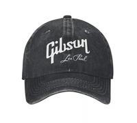 QIYAEUA Unisex Fashion Guitar Logo Music Legends of Ton Baseball Caps for Men Women Distressed Washed Sun Cap Gibsons Golf Gift Caps Hat