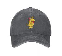 QIYAEUA Unisex Muttley Cartoon Baseball Caps Classic Distressed Denim Snapback Cap Men Women Outdoor Activities Hats Cap