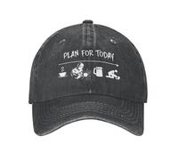 QIYAEUA Unisex Plan for Today Coffee Welder Beer Baseball Cap Vintage Distressed Washed Welding Gift for Welder Snapback Hat Outdoor Hats Cap