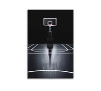 qiyan Black Cool Basketball Sports Poster Poster Decorative Painting Canvas Wall Posters And Art Picture Print Modern Family Bedroom Decor Posters 20x30inch(50x75cm)