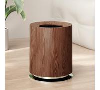Qiydia Plastic Trash Can, Garbage Bin Large Capacity Waste Bin with Removable Inner Bucket, Household Open Top without Lid Toilet Paper Basket for Bedroom Bathroom Kitchen, Walnut
