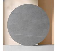 Qiydia Round Lazy Susan Dining Table, 360° Rotation Turntable Marble Sintered Stone Texture Serving Tray, Food Server Party Centerpieces for Kitchen, Restaurant(90cm/35, D)