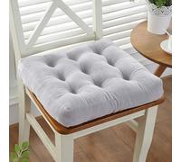 Qiydia Velvet Seat Cushion, Soft Thick Chair Pad Square Floor Seating Cushions, Comfy Pillows Chair Cushions for Tatami Kitchen Dining Room Home Decoration(38x38cm(15x15inch), Gray 1)