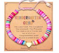 qiyeyeye 2025 Graduates Elegant And Adjustable Soft Clay Graduation Bracelet, Featuring A Beautiful Shaped Centerpiece, Is A Meaningful Keepsake For All, Celebrating Graduates Finishing School., One