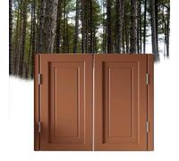 QIYFOZ 28 32 36 47" Saloon Doors Swinging Half Doors Cafe Partition Door Two-Way Open/Auto Close Interior Porch Swing Door Include All Hinges(Brown,100x90cm/39.4x35.4in)