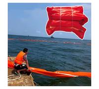 QIYFOZ Customizable PVC Floating Oil Boom - Foldable & Reusable Oil Fences, 10m Length, 90cm Height, Ideal for Industrial Oil Spill Interception, Multiple (13.88