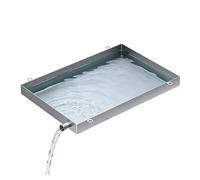 QIYFOZ Dehumidifier Drip Pan with Drain Tube - Leak-Proof Metal HVAC Drip Pan with 1.6in High Edge for Air Conditioner and Ice Maker Water Catching